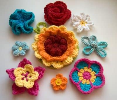 Diferentes Dise Os De Flores Hechas A Crochet