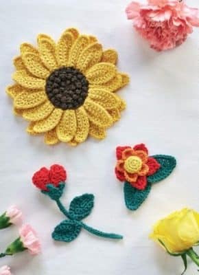tejido crochet flores paso paso bebe