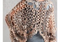 graficos de modelos de capas tejidas en crochet
