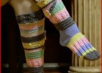 como hacer calcetines de punto crochet con diseños