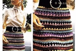 diseños a la moda de polleras tejidas al crochet