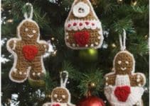 adornos navideños tejidos a crochet fáciles y económicos