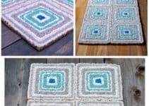 como hacer alfombra de trapillo rectangular patrones