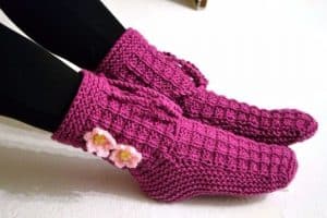 como hacer calcetines de lana a crochet patrones fáciles