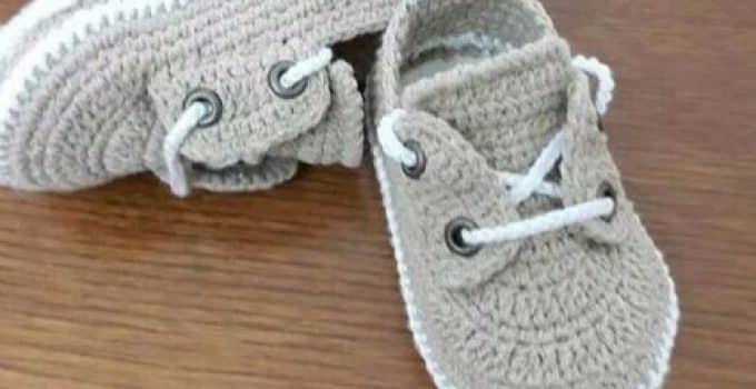 converse de bebe a crochet converse de bebe a crochet