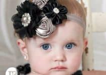 hermosos diseños de diademas de flores para bebes faciles
