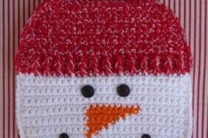 individuales en crochet navideños