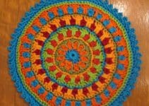 imagenes con distintos diseños de mandalas tejidas a crochet
