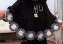modelos de ponchos tejidos a crochet con dos agujas para dama