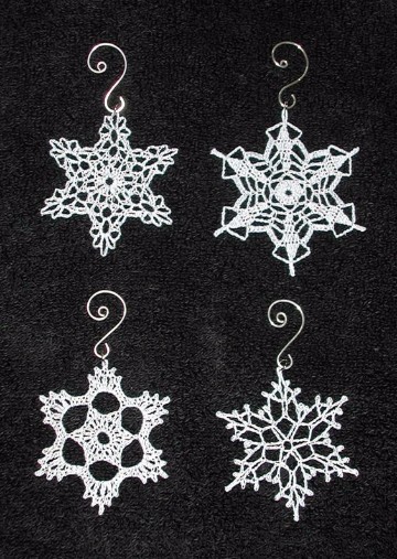 copos de nieve a crochet graficos