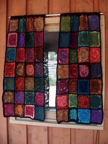 cortinas tejidas al crochet modelos
