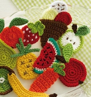 frutas tejidas a crochet en español