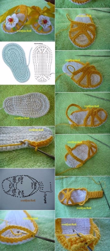 sandalias bebe crochet paso a paso como hacer