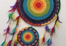como hacer faciles y hermosos atrapasueños a crochet