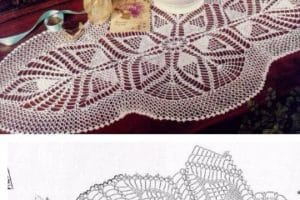 imagenes con hermosos diseños de caminos de mesa en crochet