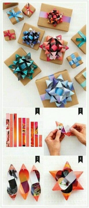 como hacer moños de cinta de agua regalos sencillos
