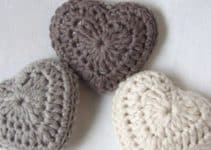 aprende hacer corazones tejidos a crochet paso a paso