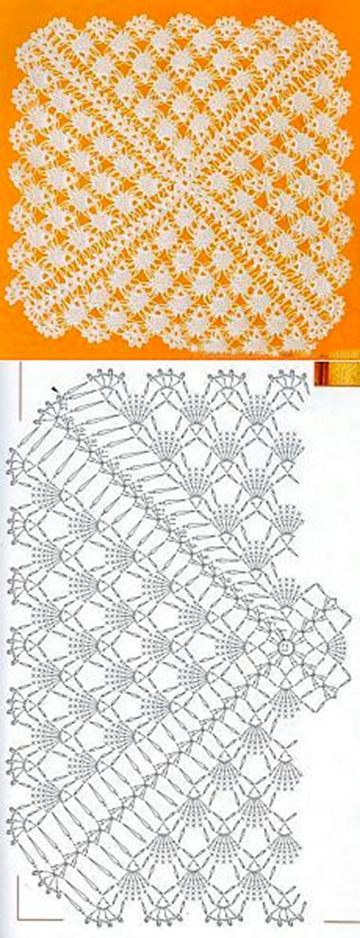 manteles a crochet rectangulares patrones