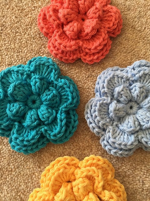 patrones de flores a crochet gratis