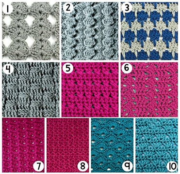 puntos basicos del crochet, crochet basico para principiantes, puntos sencillos a crochet, puntos de crochet paso a paso