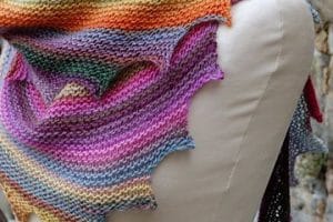 bufandas tejidas con gancho de colores
