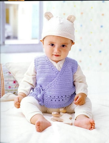 chalecos tejidos para niños bebes