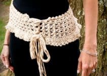 modelos de cinturones tejidos a crochet muy faciles