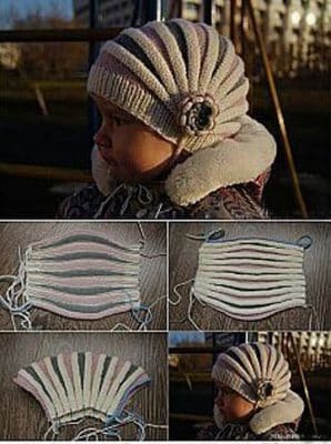 gorros de lana para niños patrones tecnica