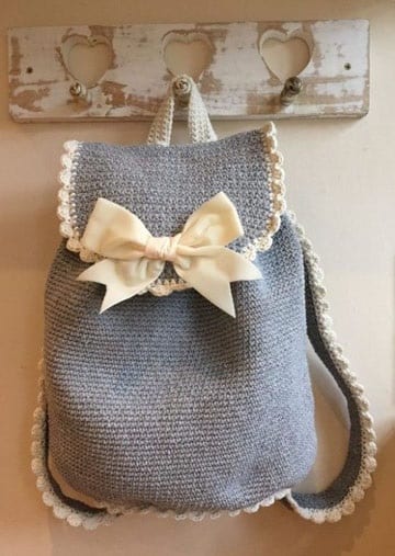 patrones de mochilas tejidas a crochet para niñas