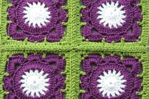 como hacer cuadrados al crochet para colcha