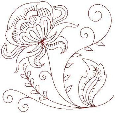 dibujos para bordar en tela flores
