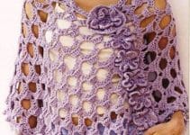 bellos y sofisticados ponchos tejidos al crochet