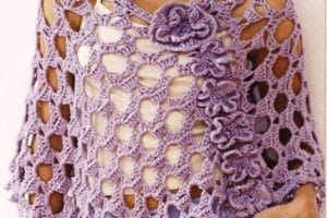 ponchos tejidos al crochet artesanales