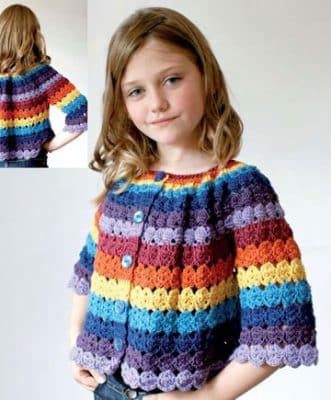 sueteres tejidos para niña a crochet
