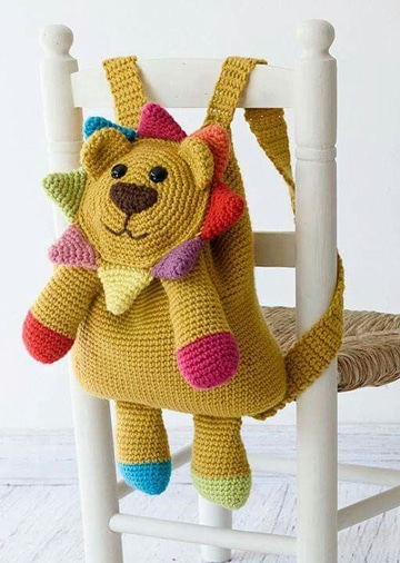 mochilas tejidas a crochet paso a paso para niños