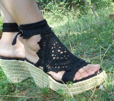 zapatos tejidos para dama con tacones