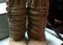 ideas modernas sobre como hacer botas tejidas para ellas