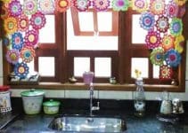las cortinas a crochet para cocina como no las has imaginado