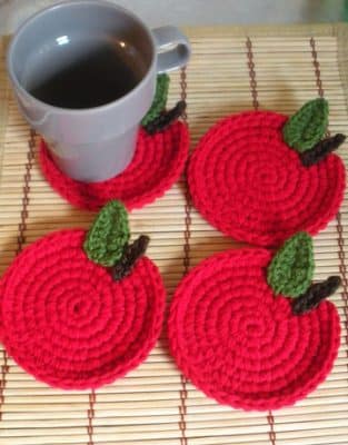 manualidades en crochet para cocina tapetes