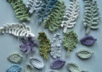 nada como hacer hojas en crochet para creaciones naturales