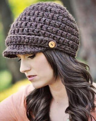 gorras tejidas a crochet para mujer muy comodas
