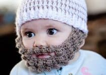 el disfraz para chicos y grandes con gorros tejidos con barba