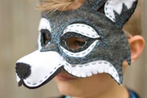 moldes de mascaras de animales para niños
