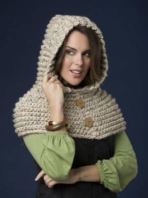 capuchas tejidas a crochet para mujer