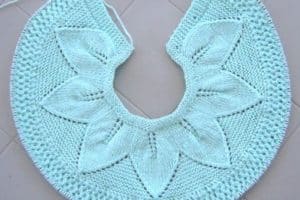 hermosos cuellos tejidos para niña en crochet y dos agujas