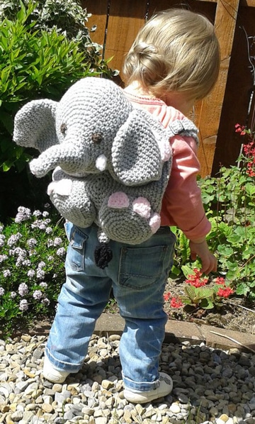 mochilas infantiles a crochet para niñas