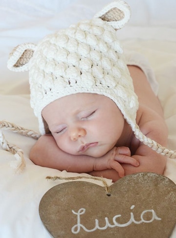 sombreros a crochet para niña recien nacida