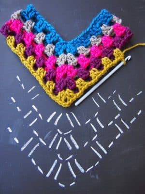 como hacer cuadrados a crochet patron