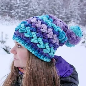 patrones de gorros tejidos a crochet de colores