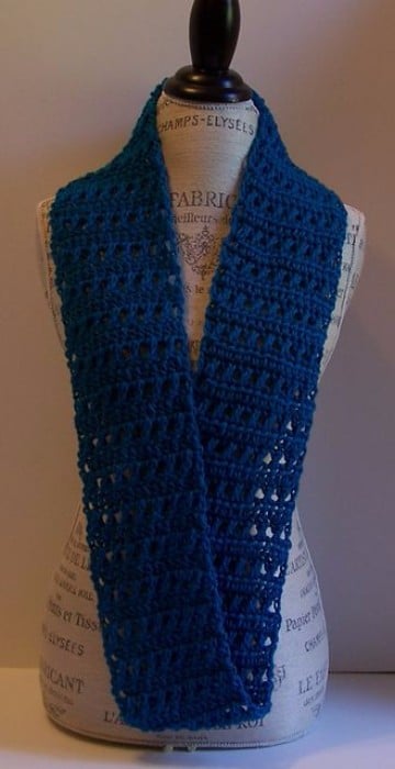 como hacer bufandas en crochet modernas